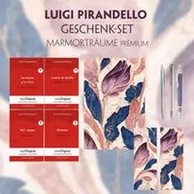 EasyOriginal Verlag / Pirandello |  Luigi Pirandello Geschenkset - 4 Bücher (mit Audio-Online) + Marmorträume Schreibset Premium | Buch |  Sack Fachmedien