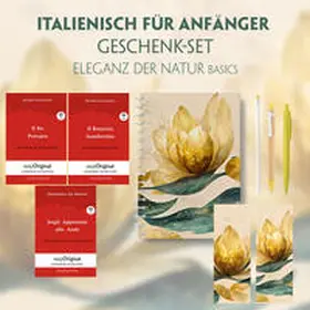 EasyOriginal Verlag / Gozzano / de Amicis |  Italienisch für Anfänger Geschenkset - 3 Bücher (mit Audio-Online) + Eleganz der Natur Schreibset Basics | Buch |  Sack Fachmedien