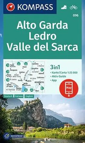  KOMPASS Wanderkarte 096 Alto Garda, Ledro, Valle del Sarca 1:25.000 | Sonstiges |  Sack Fachmedien