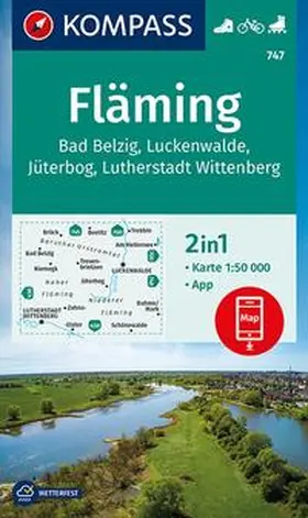  KOMPASS Wanderkarte 747 Fläming 1:50.000 | Sonstiges |  Sack Fachmedien