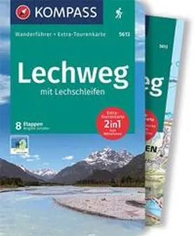 Schäfer |  KOMPASS Wanderführer Lechweg mit Lechschleifen, 16 Touren und Etappen mit Extra-Tourenkarte | Buch |  Sack Fachmedien