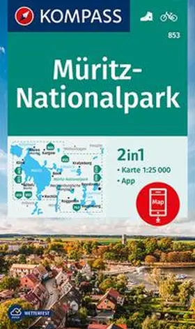  KOMPASS Wanderkarte 853 Müritz-Nationalpark 1:25.000 | Sonstiges |  Sack Fachmedien