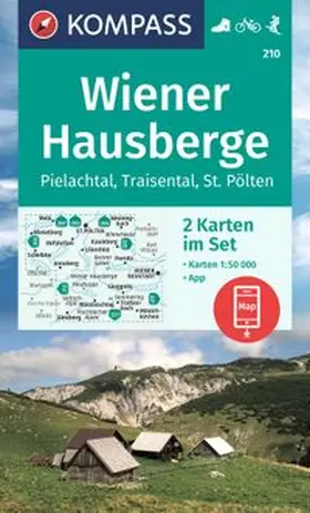  KOMPASS Wanderkarten-Set 210 Wiener Hausberge, Pielachtal, Traisental (2 Karten) 1:50.000 | Sonstiges |  Sack Fachmedien