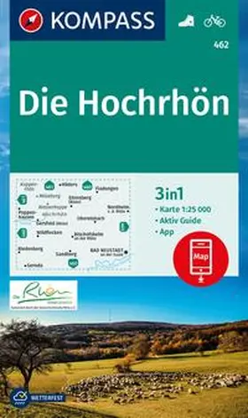  KOMPASS Wanderkarte 462 Die Hochrhön 1:25.000 | Sonstiges |  Sack Fachmedien