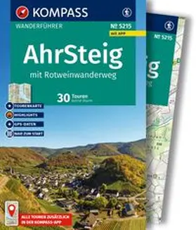 Sturm |  KOMPASS Wanderführer Ahrsteig mit Rotweinwanderweg, 30 Touren/Etappen mit Extra-Tourenkarte | Buch |  Sack Fachmedien