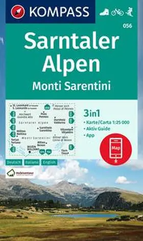  KOMPASS Wanderkarte 056 Sarntaler Alpen, Monti Sarentini 1:25.000 | Sonstiges |  Sack Fachmedien