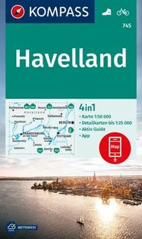  KOMPASS Wanderkarte 745 Havelland 1:50.000 | Sonstiges |  Sack Fachmedien