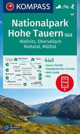  KOMPASS Wanderkarte 49 Nationalpark Hohe Tauern Süd, Mallnitz, Obervellach, Maltatal, Mölltal 1:50.000 | Sonstiges |  Sack Fachmedien