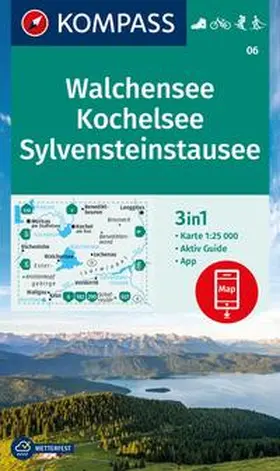  KOMPASS Wanderkarte 06 Walchensee, Kochelsee, Sylvensteinstausee 1:25.000 | Sonstiges |  Sack Fachmedien
