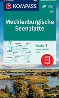  KOMPASS Wanderkarte Mecklenburgische Seenplatte 865 | Sonstiges |  Sack Fachmedien