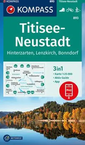  KOMPASS Wanderkarte 893 Titisee-Neustadt 1:25.000 | Sonstiges |  Sack Fachmedien