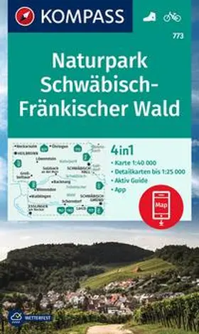  KOMPASS Wanderkarte 773 Naturpark Schwäbisch-Fränkischer Wald 1:40.000 | Sonstiges |  Sack Fachmedien