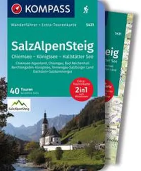 Fella |  KOMPASS Wanderführer SalzAlpenSteig, Chiemsee, Königssee, Hallstätter See, 40 Touren mit Extra-Tourenkarte | Buch |  Sack Fachmedien
