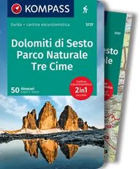 Hüsler |  KOMPASS guida escursionistica Dolomiti di Sesto, Parco Naturale Tre Cime, 50 itinerari | Buch |  Sack Fachmedien