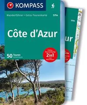 Sturm |  KOMPASS Wanderführer Côte d'Azur, Die schönsten Küsten- und Bergwanderungen, 50 Touren mit Extra-Tourenkarte | Buch |  Sack Fachmedien