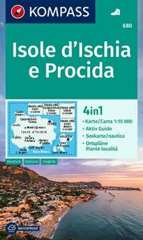  KOMPASS Wanderkarte 680 Isole d' Ischia e Procida 1:15.000 | Sonstiges |  Sack Fachmedien
