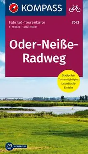  KOMPASS Fahrrad-Tourenkarte Oder-Neiße-Radweg 1:50.000 | Sonstiges |  Sack Fachmedien
