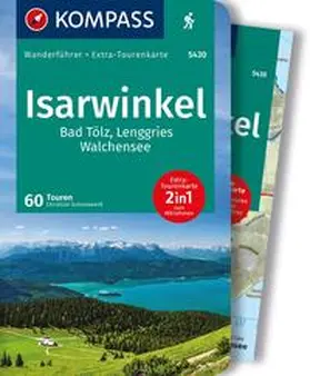 Schneeweiß |  KOMPASS Wanderführer Isarwinkel, Bad Tölz, Lenggries, Walchensee, 60 Touren mit Extra-Tourenkarte | Buch |  Sack Fachmedien