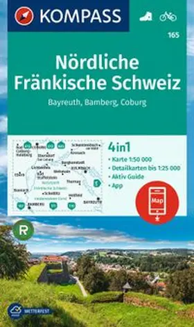  KOMPASS Wanderkarte 165 Nördliche Fränkische Schweiz, Bayreuth, Bamberg, Coburg 1:50.000 | Sonstiges |  Sack Fachmedien