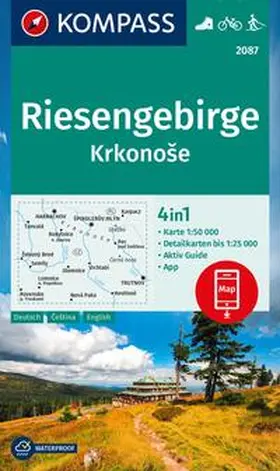  KOMPASS Wanderkarte 2087 Riesengebirge, Krkonose 1:50.000 | Sonstiges |  Sack Fachmedien