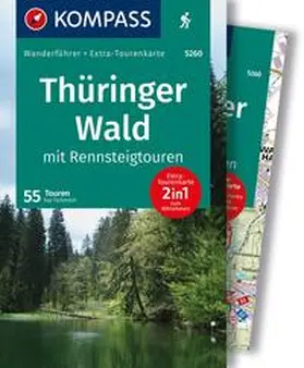 Tschersich |  KOMPASS Wanderführer Thüringer Wald mit Rennsteigtouren, 55 Touren mit Extra-Tourenkarte | Buch |  Sack Fachmedien