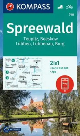 KOMPASS Wanderkarte 748 Spreewald, Teupitz, Beeskow, Lübben, Lübbenau, Burg 1:50.000 | Sonstiges |  Sack Fachmedien
