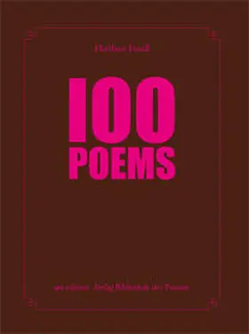 Rauchenberger / KULTUMUSEUM |  Heribert Friedl – 100 POEMS | Buch |  Sack Fachmedien