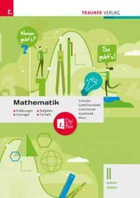 Tinhof / Klonner / Gerstendorf |  Mathematik II BAFEP/BASOP - Erklärungen, Aufgaben, Lösungen, Formeln | Buch |  Sack Fachmedien