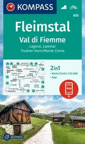  KOMPASS Wanderkarte 655 Fleimstal / Val di Fiemme, Lagorai, Latemar, Trudner Horn, Monte Corno 1:25.000 | Sonstiges |  Sack Fachmedien