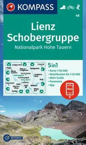  KOMPASS Wanderkarte 48 Lienz, Schobergruppe, Nationalpark Hohe Tauern 1:50.000 | Sonstiges |  Sack Fachmedien