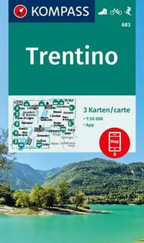  KOMPASS Wanderkarten-Set 683 Trentino (3 Karten) 1:50.000 | Sonstiges |  Sack Fachmedien