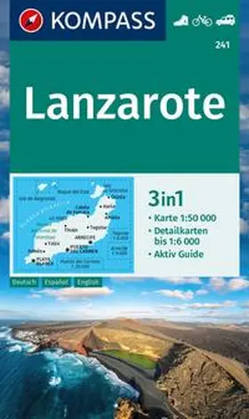  KOMPASS Wanderkarte 241 Lanzarote 1:50.000 | Sonstiges |  Sack Fachmedien