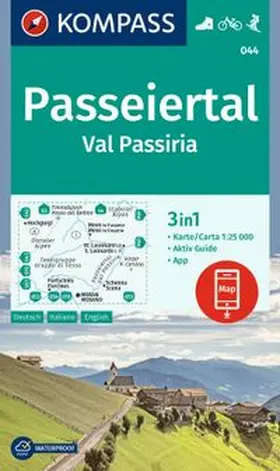  KOMPASS Wanderkarte 044 Passeiertal / Val Passiria 1:25.000 | Sonstiges |  Sack Fachmedien
