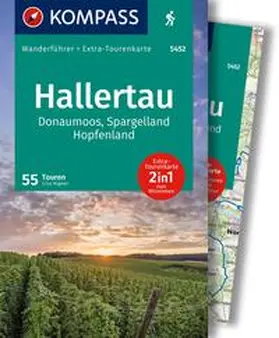 Aigner |  KOMPASS Wanderführer Hallertau, Donaumoos, Spargelland, Hopfenland, 55 Touren mit Extra-Tourenkarte | Buch |  Sack Fachmedien