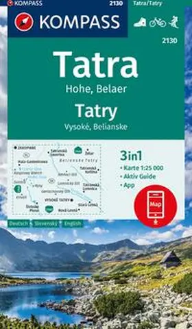  KOMPASS Wanderkarte 2130 Tatra Hohe, Belaer / Tatry, Vysoké, Belianske 1:25.000 | Sonstiges |  Sack Fachmedien