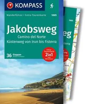 Schwänz |  KOMPASS Wanderführer Jakobsweg Camino del Norte, 36 Etappen mit Extra-Tourenkarte | Buch |  Sack Fachmedien