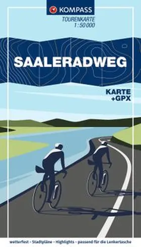  KOMPASS Fahrrad-Tourenkarte Saaleradweg - Von Münchberg nach Schönebeck (Elbe) 1:50.000 | Loseblattwerk |  Sack Fachmedien