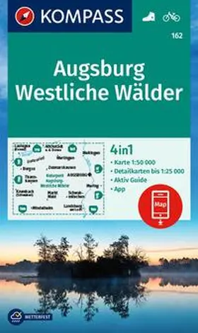  KOMPASS Wanderkarte 162 Augsburg, Westliche Wälder 1:50.000 | Sonstiges |  Sack Fachmedien