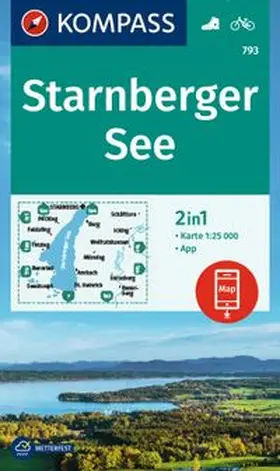  KOMPASS Wanderkarte 793 Starnberger See 1:25.000 | Sonstiges |  Sack Fachmedien