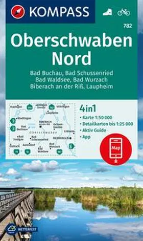  KOMPASS Wanderkarte 782 Oberschwaben Nord 1:50.000 | Sonstiges |  Sack Fachmedien