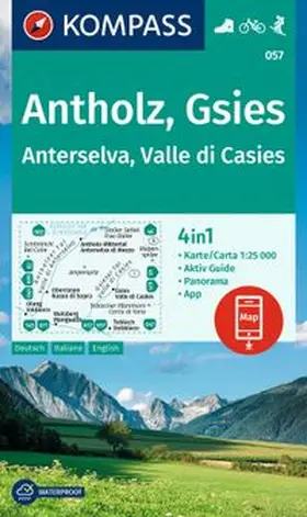  KOMPASS Wanderkarte 057 Antholz, Gsies, Anterselva, Valle di Casies 1:25.000 | Sonstiges |  Sack Fachmedien