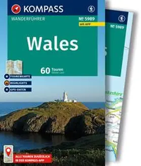Lair |  KOMPASS Wanderführer Wales, 60 Touren mit Extra-Tourenkarte | Buch |  Sack Fachmedien
