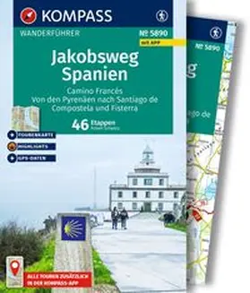 Schwänz |  KOMPASS Wanderführer Jakobsweg Spanien, Camino Francés. Von den Pyrenäen nach Santiago de Compostela und Fisterra, 46 Etappen mit Extra-Tourenkarte | Buch |  Sack Fachmedien