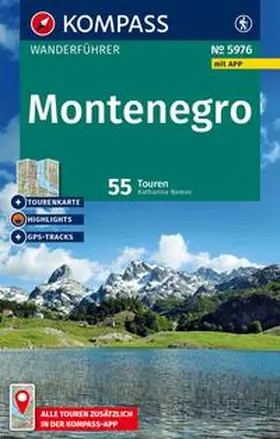 Nemec |  KOMPASS Wanderführer Montenegro, 55 Touren mit Extra-Tourenkarte | Buch |  Sack Fachmedien