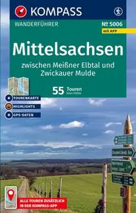 Hähle |  KOMPASS Wanderführer Mittelsachsen zwischen Meißner Elbtal und Zwickauer Mulde, 55 Touren mit Extra-Tourenkarte | Buch |  Sack Fachmedien