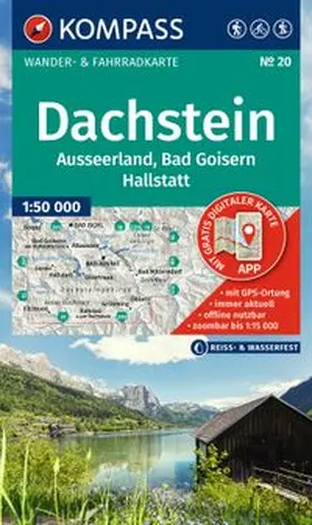  KOMPASS Wanderkarte 20 Dachstein, Ausseerland, Bad Goisern, Hallstatt 1:50.000 | Sonstiges |  Sack Fachmedien