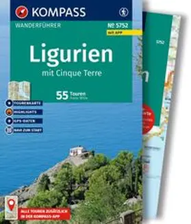 Wille |  KOMPASS Wanderführer Ligurien mit Cinque Terre, 50 Touren mit Extra-Tourenkarte | Buch |  Sack Fachmedien