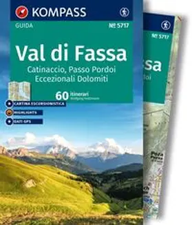 Heitzmann |  KOMPASS guida escursionistica Val di Fassa / Fassatal, 60 itinerari | Buch |  Sack Fachmedien