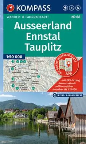  KOMPASS Wanderkarte 68 Ausseerland, Ennstal, Tauplitz 1:50.000 | Sonstiges |  Sack Fachmedien