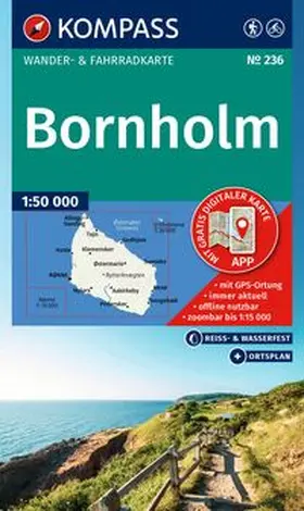  KOMPASS Wanderkarte 236 Bornholm 1:50.000 | Sonstiges |  Sack Fachmedien